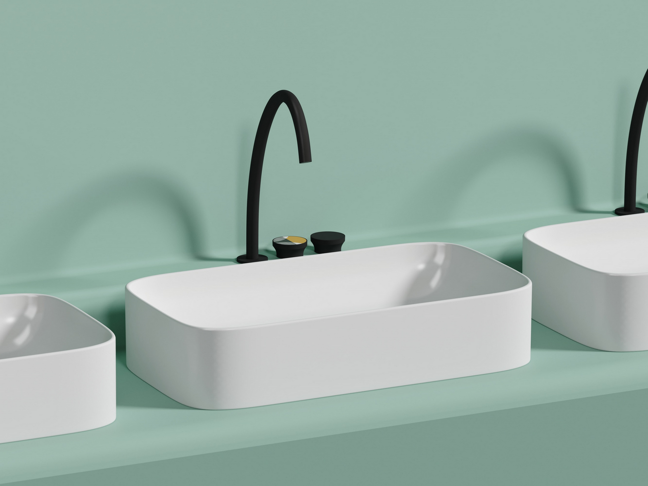 Фото Раковина Ceramicanova Element CN6054MW накладная 70,5 × 38 × 15 см, белый матовый
