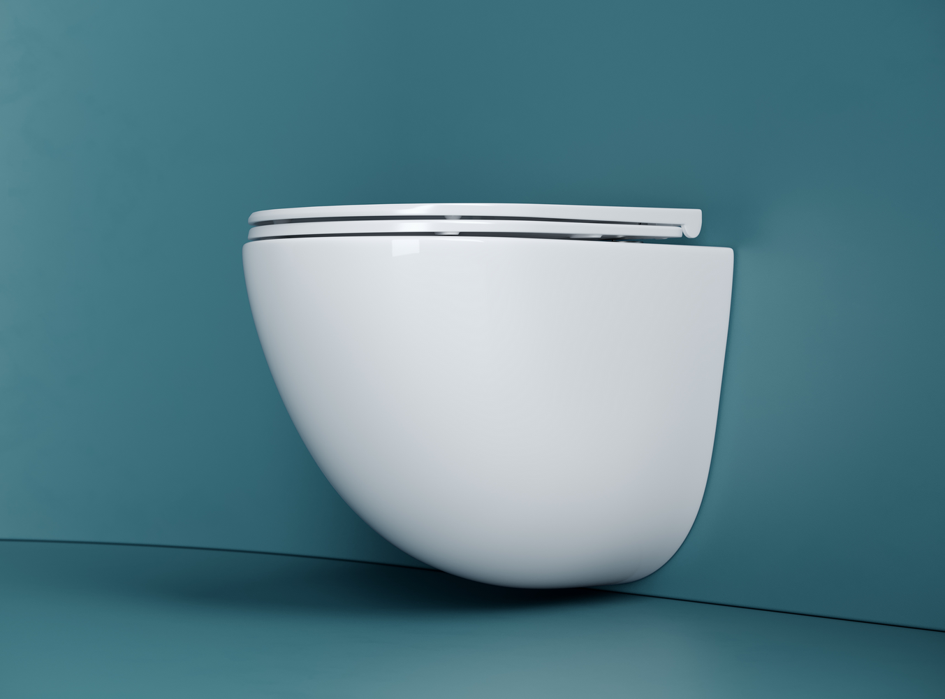 Фото Унитаз Ceramicanova Vogue CN4008T с сиденьем подвесной, белый глянцевый