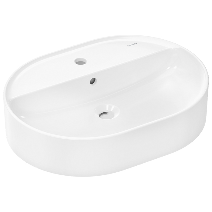 Фото Раковина Hansgrohe Xuniva 60171450 накладная 45 см, цвет белый