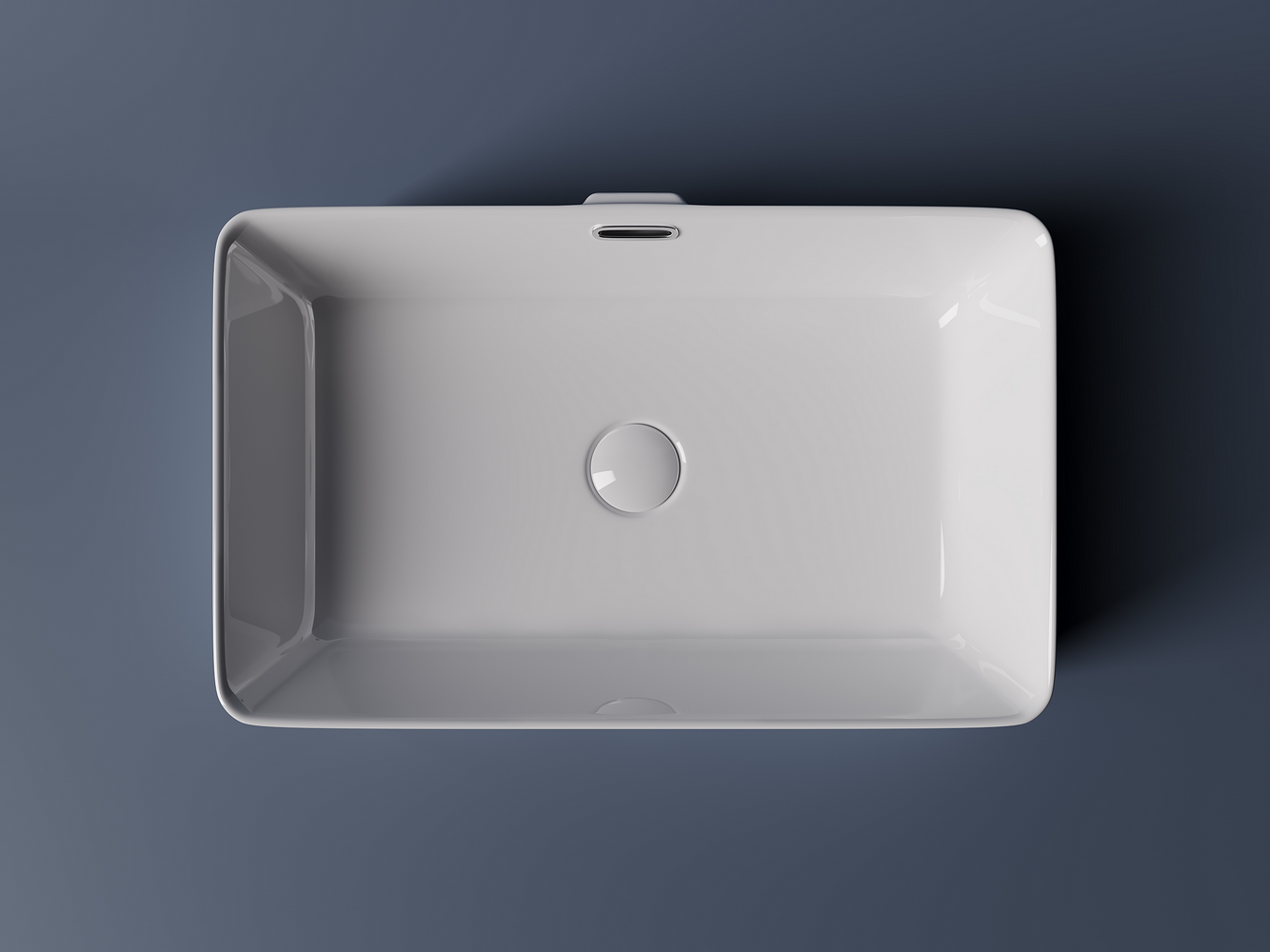 Фото Раковина Ceramicanova Element CN5025 накладная 60 × 38 × 14 см, белый глянцевый