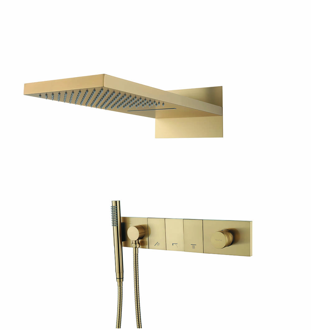 Фото Душевая система Boheme Zodiac 132-MG matt gold, золото матовое