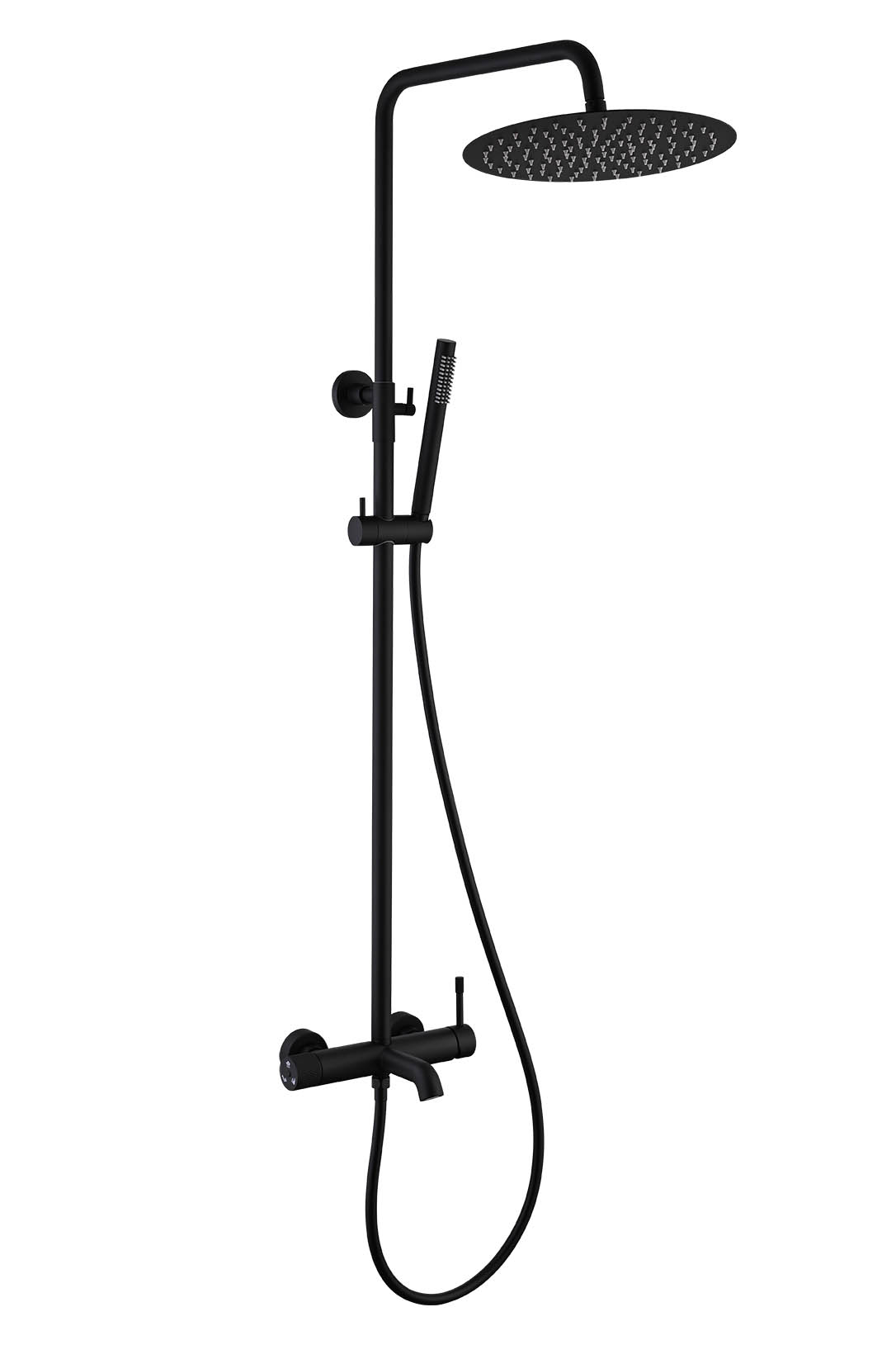 Фото Душевая стойка Boheme Uno 468-B черный матовый