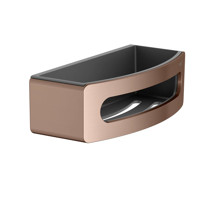 Фото Полка для ванной Keuco Elegance 11658290001 подвесной brushed red gold/anthracite