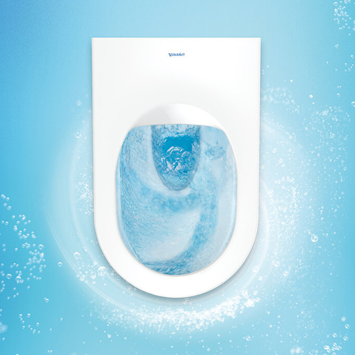 Фото Унитаз подвесной Duravit White Tulip 2576092000, безободковый, без сиденья, белый глянцевый