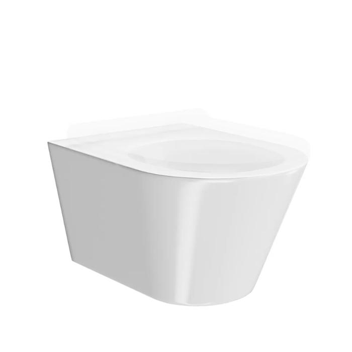 Фото Унитаз подвесной Kerama Marazzi Plaza Modern PLMR.wc.02, безободковый, без сиденья, белый глянцевый