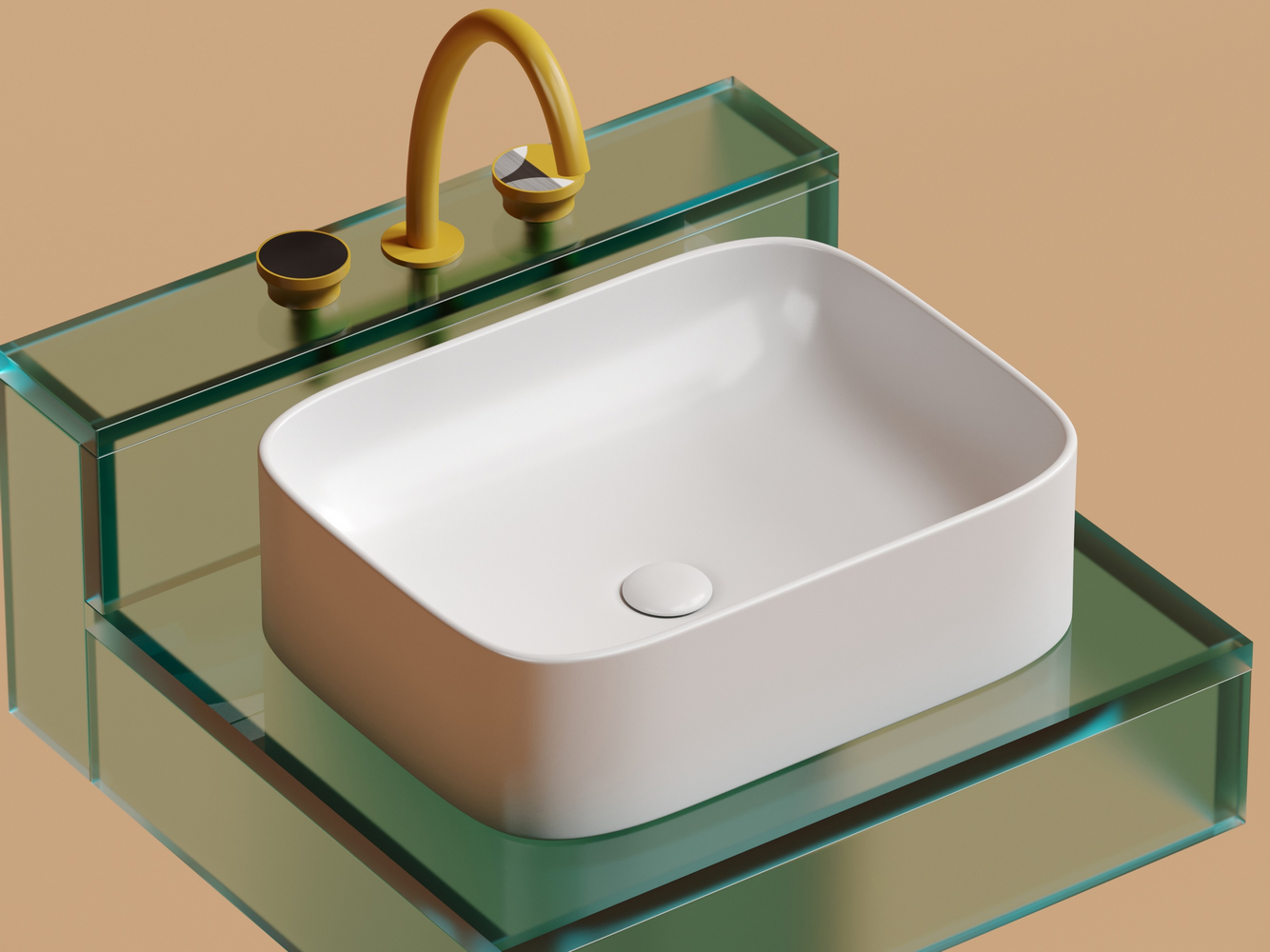 Фото Раковина Ceramicanova Element CN6052MW накладная 50,5 × 38 × 15 см, белый матовый