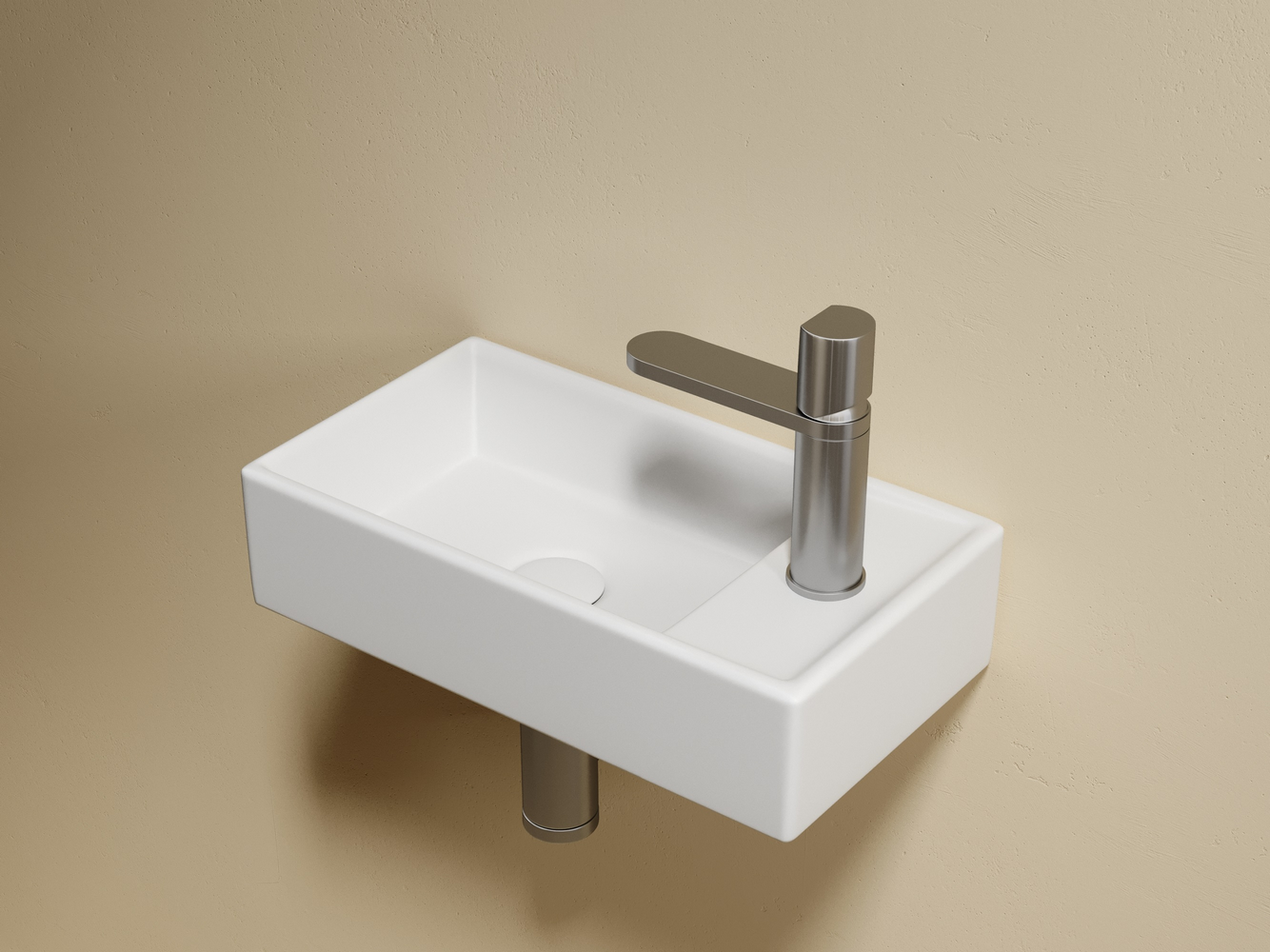 Фото Раковина Ceramicanova Element CN6051LMW подвесная 41 × 22,5 × 10,5 см, белый матовый