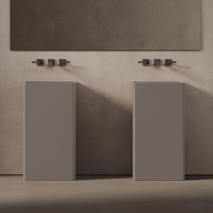 Фото Раковина Dea Design Pedestal Basin DD2017 450 6 напольная 45 см, цвет grey brown