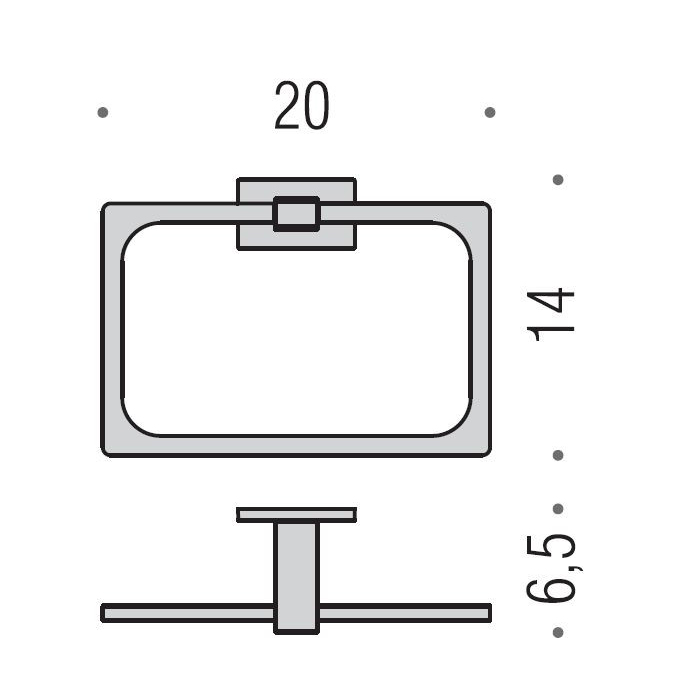 Фото Кольцо Colombo Look B1631.GL подвесное графит глянец L 20 см