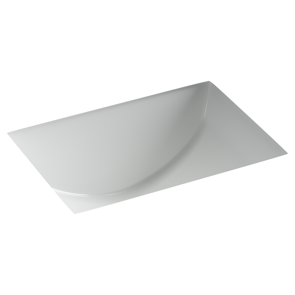 Фото Раковина Ceramicanova Era CN15002 встраиваемая под столешницу 46 × 34,8 × 21,3 см, белый глянцевый