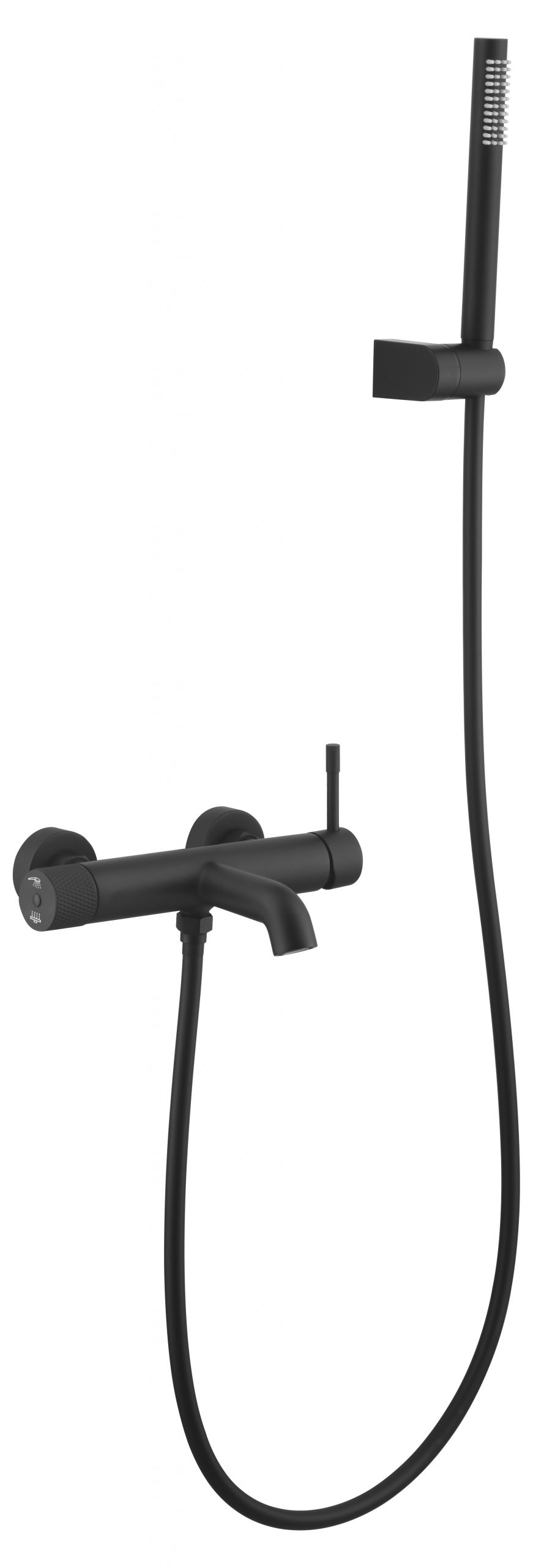 Фото Смеситель для ванны Boheme Uno 463-B черный матовый