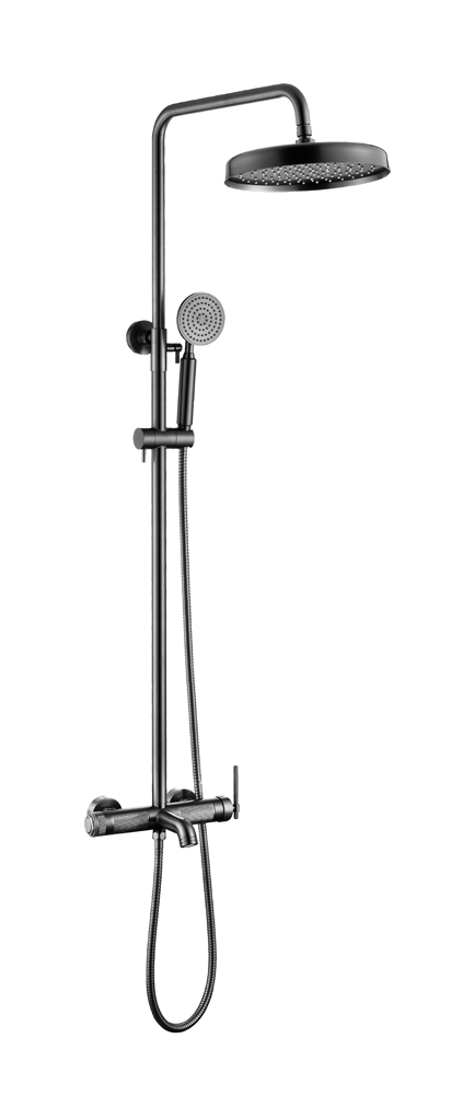 Фото Душевая стойка Boheme Eterna 178-GM gun metal, графит матовый