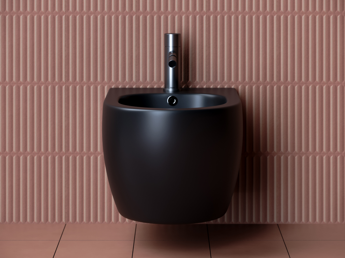 Фото Биде Ceramicanova Play CN3002MB подвесное, черный матовый