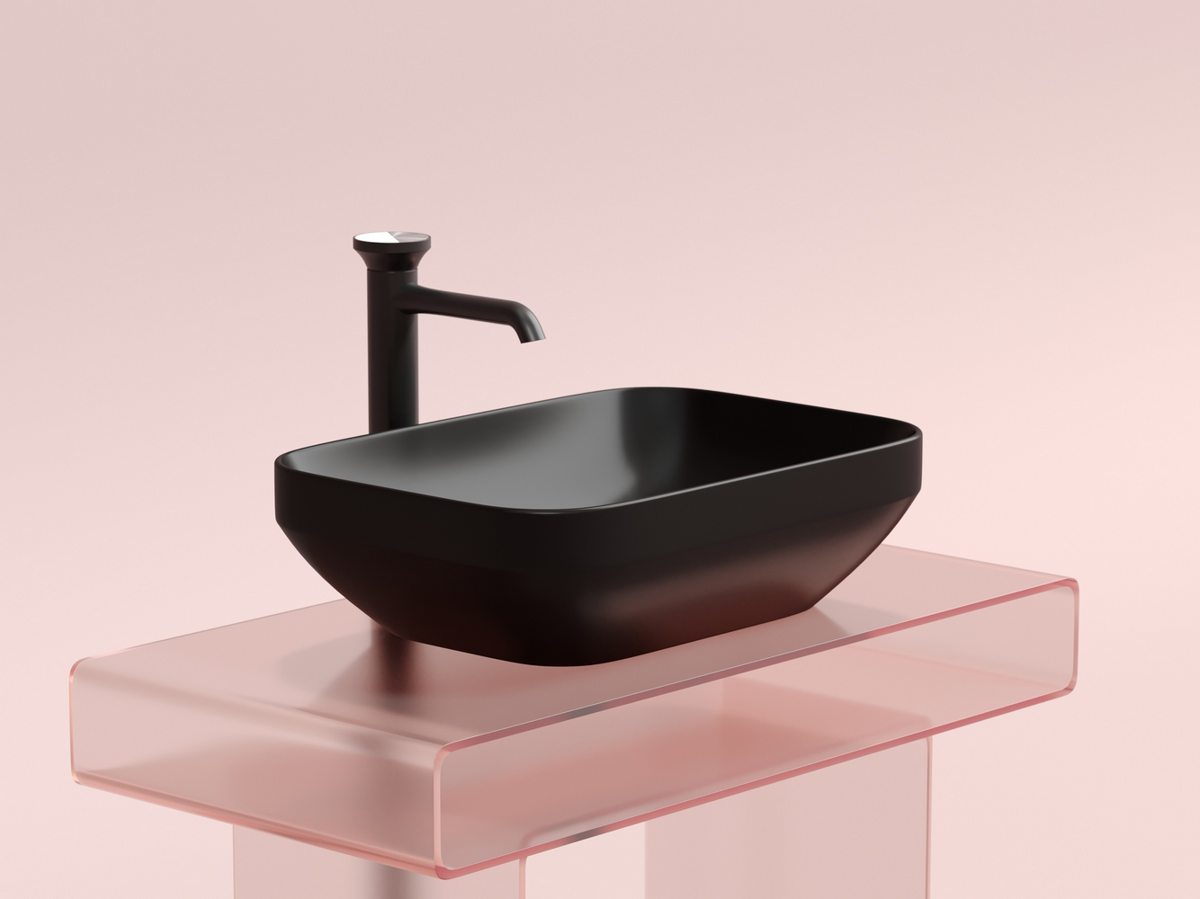 Фото Раковина Ceramicanova Element CN6055MB накладная 50 × 35,9 × 14,5 см, черный матовый