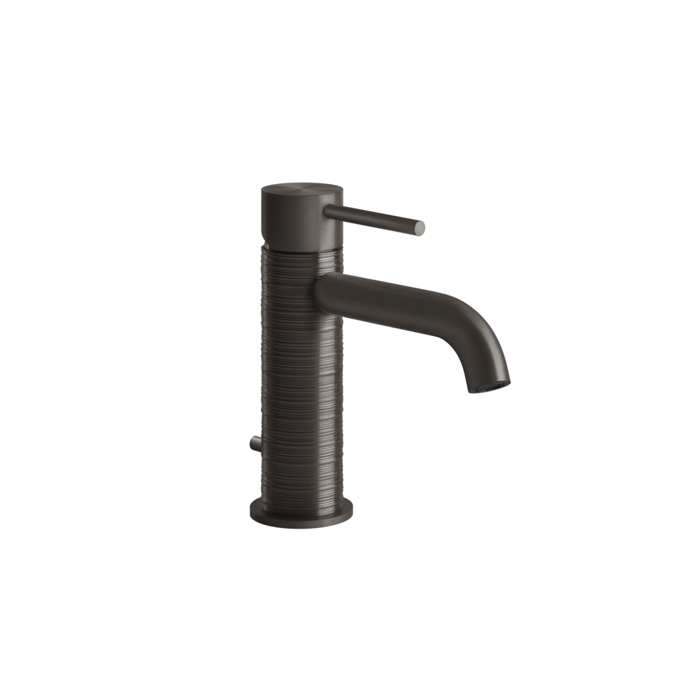 Фото Смеситель Gessi Gessi316 54301#707 для раковины с донным клапаном, черный хром браш pvd