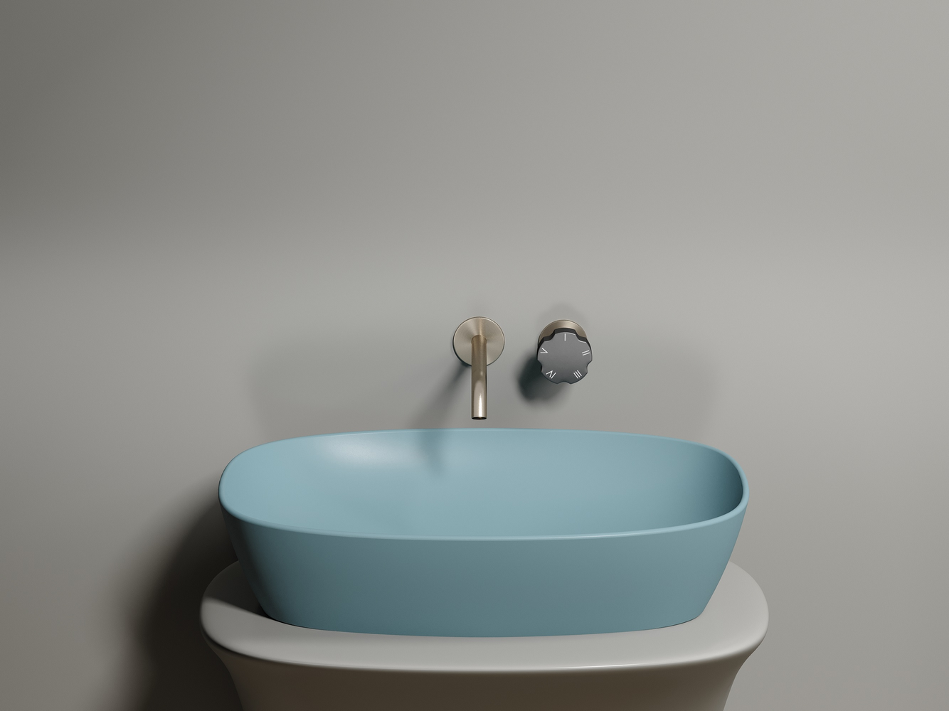 Фото Раковина Ceramicanova Element CN6049MLG накладная 61 × 38,5 × 14 см, зеленый матовый