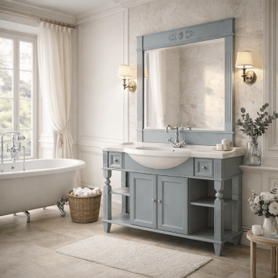 Фото Мебель для ванной Migliore Kantri цвет Antracite Anticato 121 см