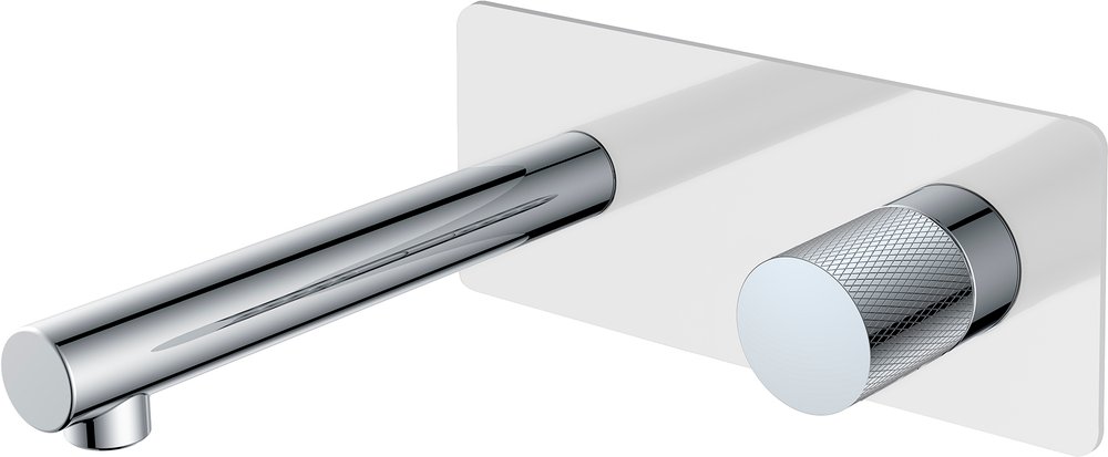 Фото Смеситель для раковины Boheme Stick 125-WCR.2 хром/белый