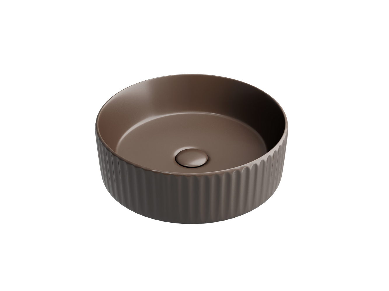 Фото Раковина Ceramicanova Element CN6057MDB накладная 36 × 36 × 11,5 см, темно-коричневый матовый