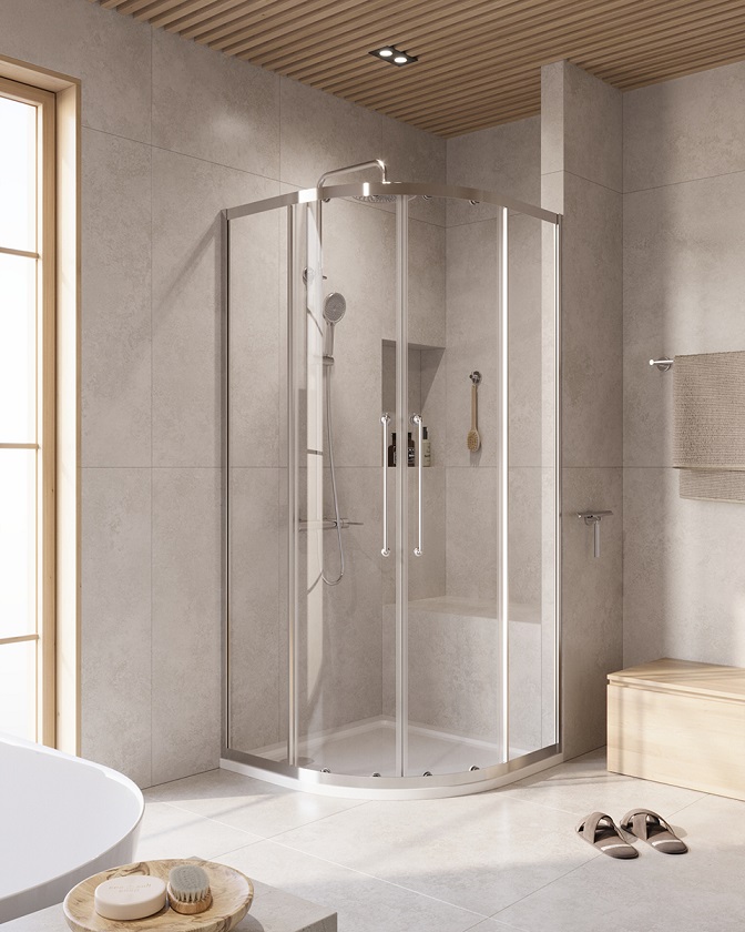 Фото Душевой уголок CEZARES RELAX-304-R-2-90-C-CR