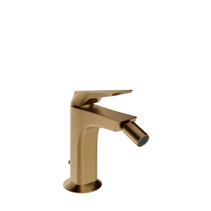Фото Смеситель Gessi Ventaglio 72007#726 для биде с донным клапаном, бронза браш pvd