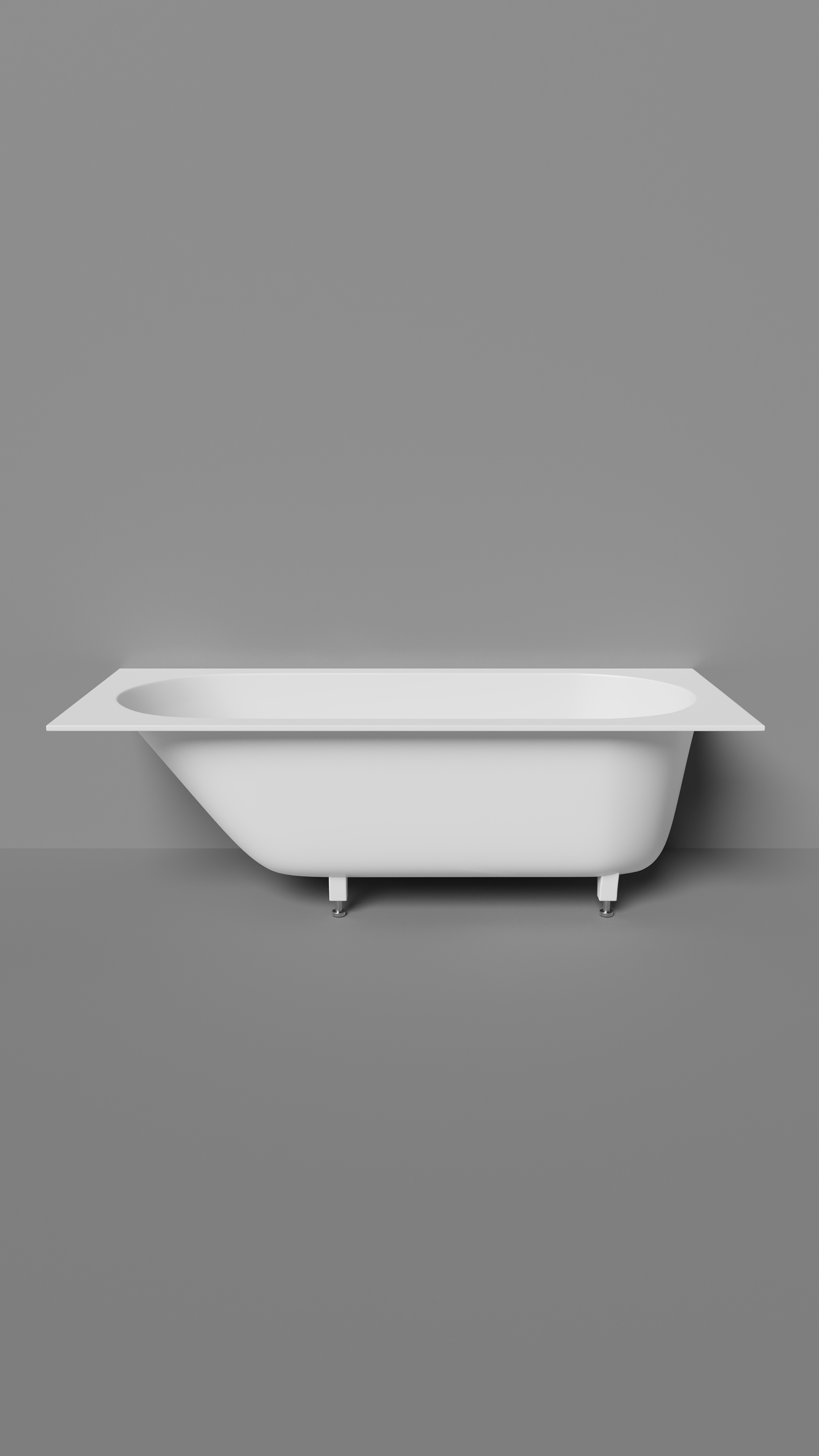 Фото Ванна Salini Lofo Kit 180x80 UM12323 встраиваемая из литьевого мрамора, белая матовая