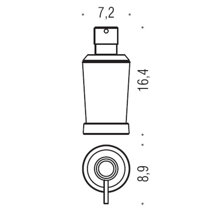 Фото Дозатор Colombo Road B9339.CR-VAN настольный хром глянец/стекло матовое