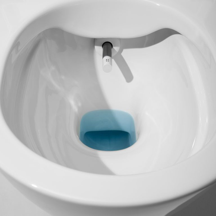 Фото Унитаз-биде подвесной Laufen Cleanet 8.2060.1.757.000.1, безободковый, с сиденьем микролифт, белый матовый