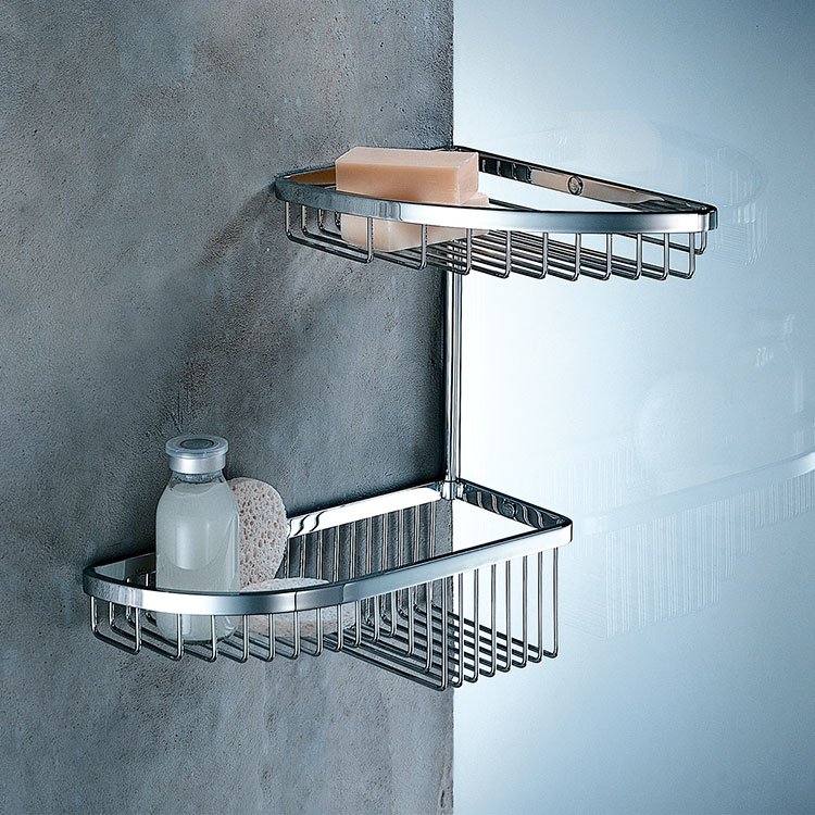 Фото Полка Colombo Angolari B9607.CR подвесная хром глянец