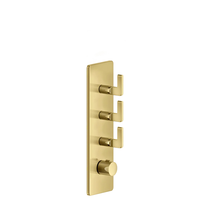 Фото Смеситель Gessi Inciso 58206#246 для душа термостат, золото глянец pvd