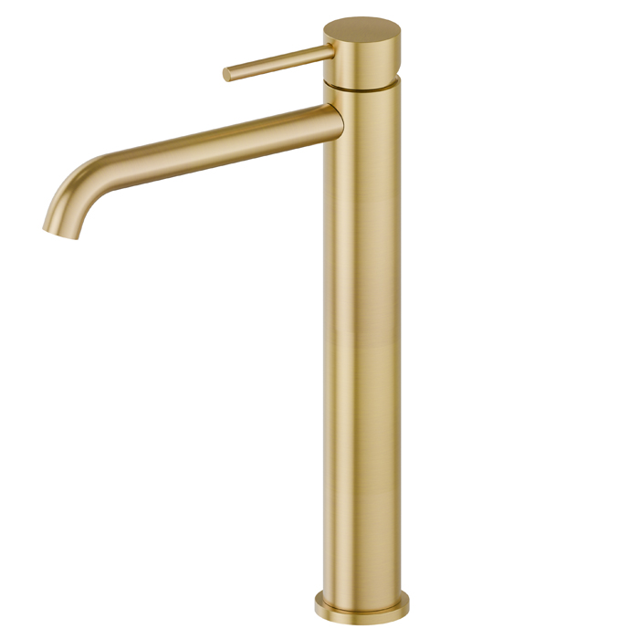 Фото Смеситель Newform X-Steel 316 69615X.59.097 для раковины, золото браш PVD