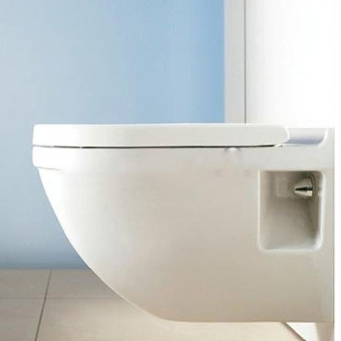 Фото Унитаз подвесной Duravit Starck 3 42000900A1, с сиденьем с микролифтом, белый глянцевый