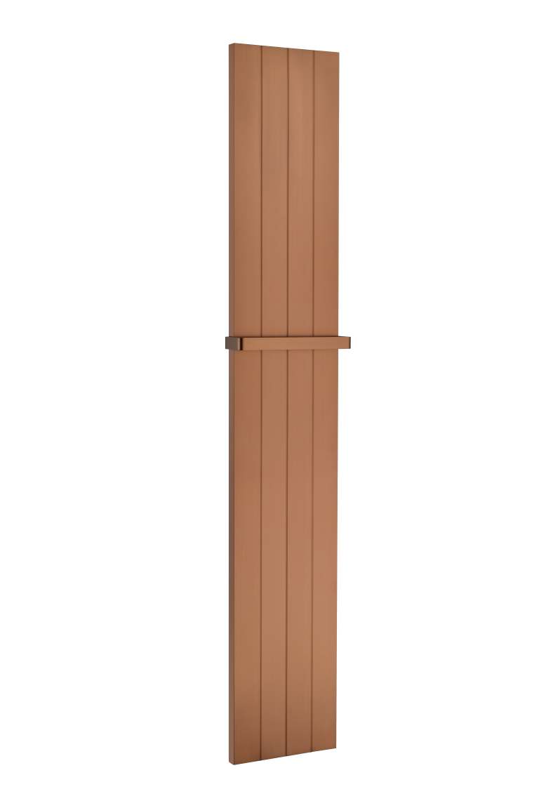 Фото Полотенцесушитель Boheme Flat 725-BRB электрический, brushed бронза, янтарная бронза матовая h150х27 см