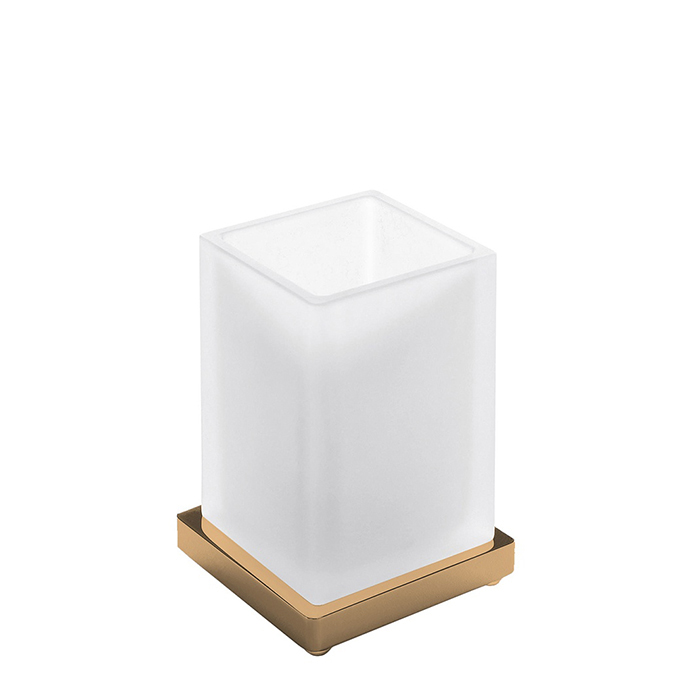 Фото Стакан Colombo Look B1641.VM-VAN настольный, Vintage Matt, янтарная бронза матовая/стекло матовое