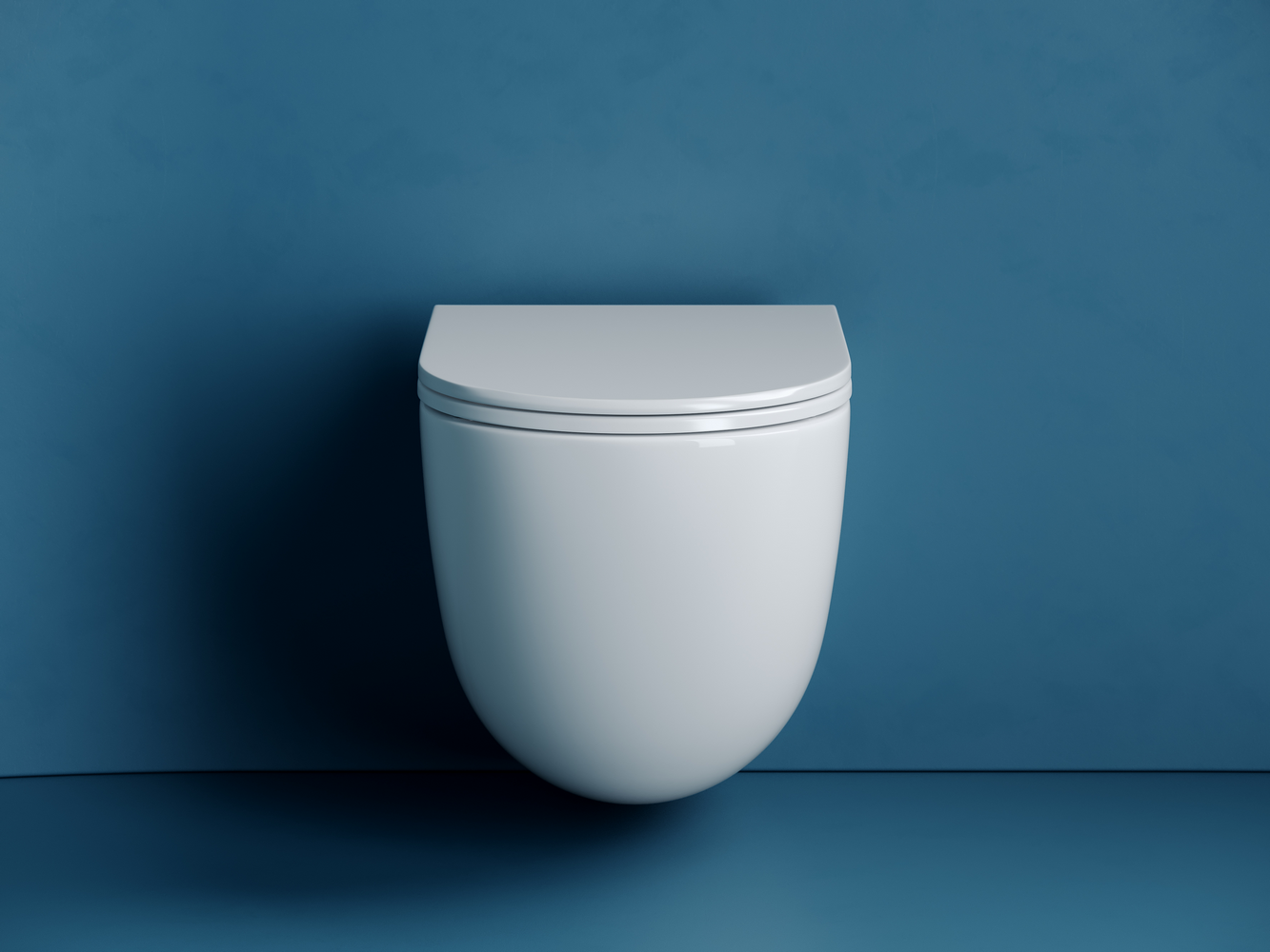 Фото Унитаз Ceramicanova Vogue CN4008T с сиденьем подвесной, белый глянцевый