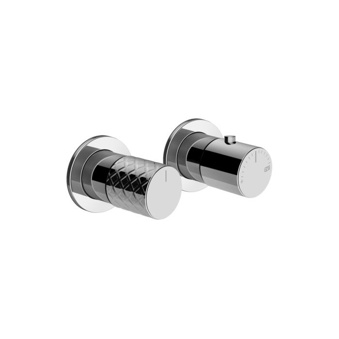 Фото Смеситель Gessi Habito 70134#031 для душа термостат с переключателем на 2 потока, хром