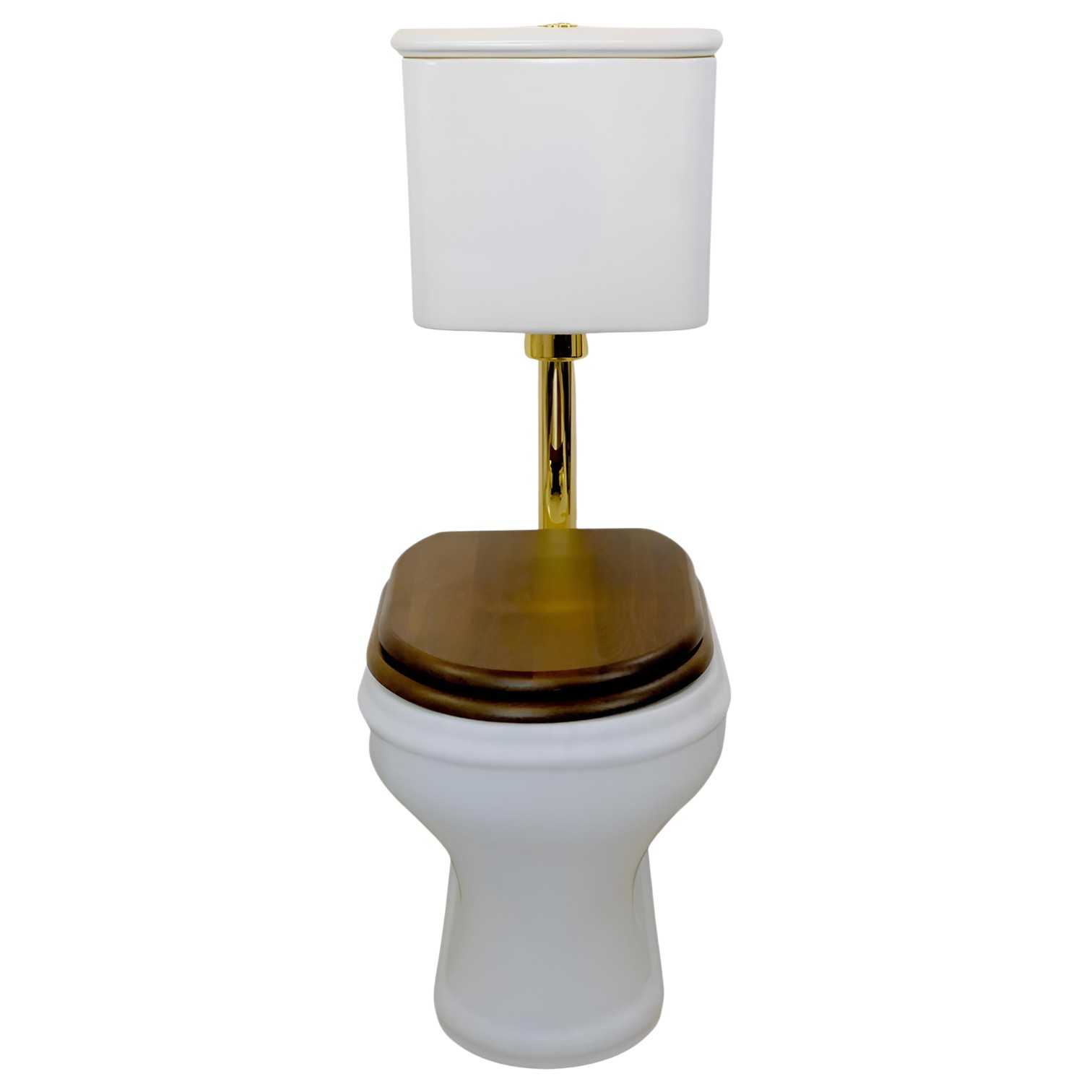 Фото Унитаз Migliore Charme 36378 со средним бачком кнопка золото глянец, выпуск универсальный