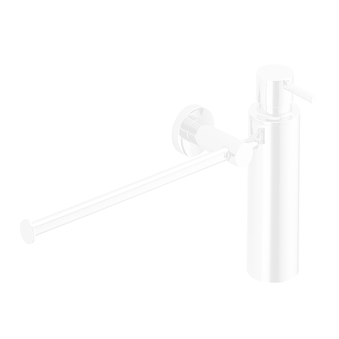Фото Дозатор Colombo Plus W4975.BM с полотенцедержателем, подвесной, белый матовый L 30 см