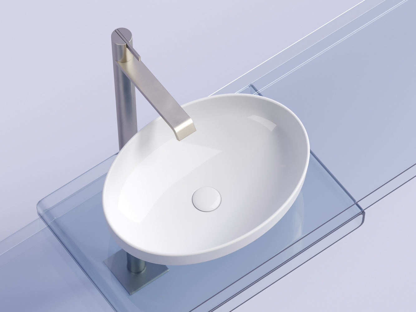 Фото Раковина Ceramicanova Element CN6056 накладная 50,2 × 36,3 × 14,5 см, белый глянцевый
