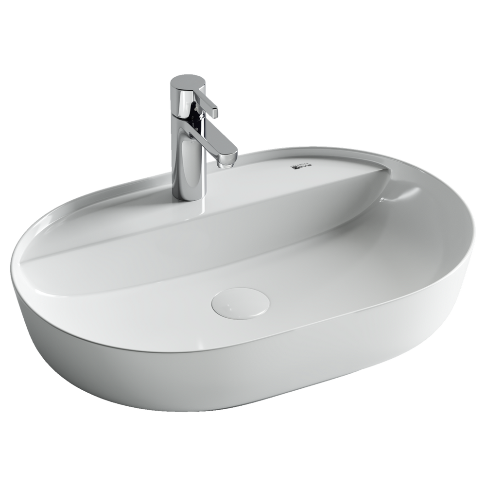 Фото Раковина Ceramicanova Modo CN2004 накладная 61 × 45 × 13,5 см, белый глянцевый