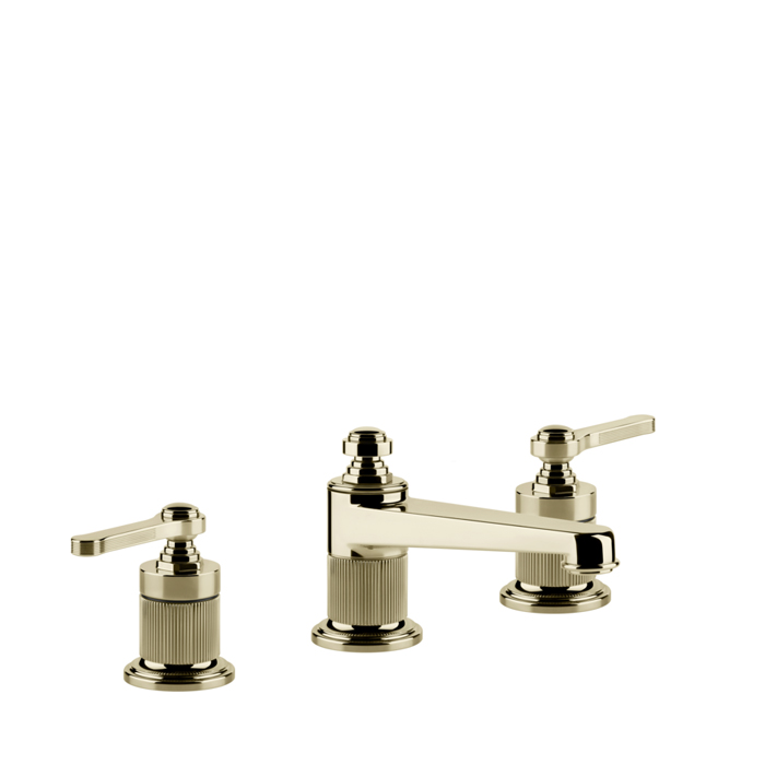 Фото Смеситель Gessi Venti20 65011#710 для раковины с донным клапаном, латунь глянец pvd