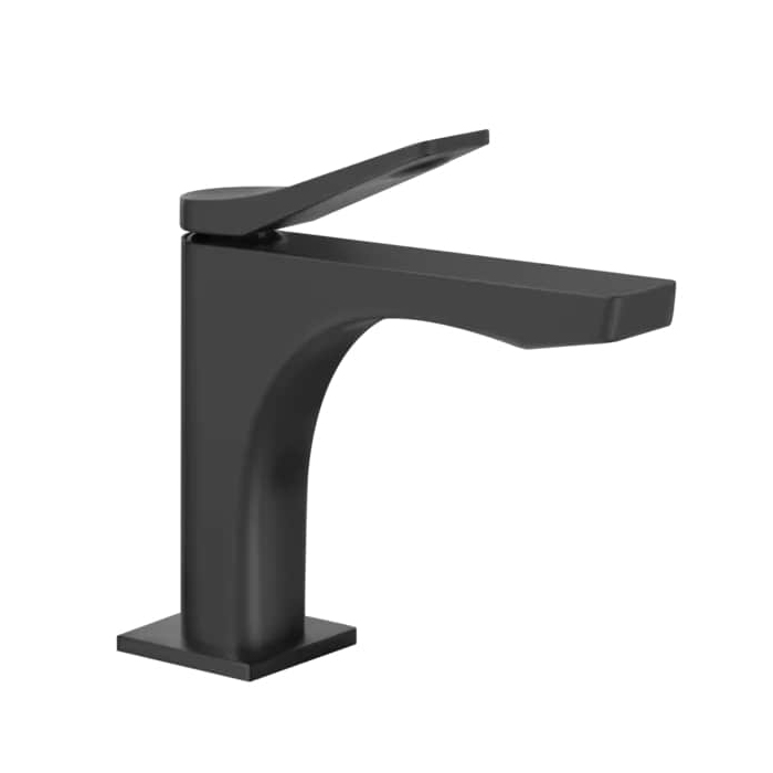 Фото Смеситель Gessi Rilievo 59002#299 для раковины, черный матовый