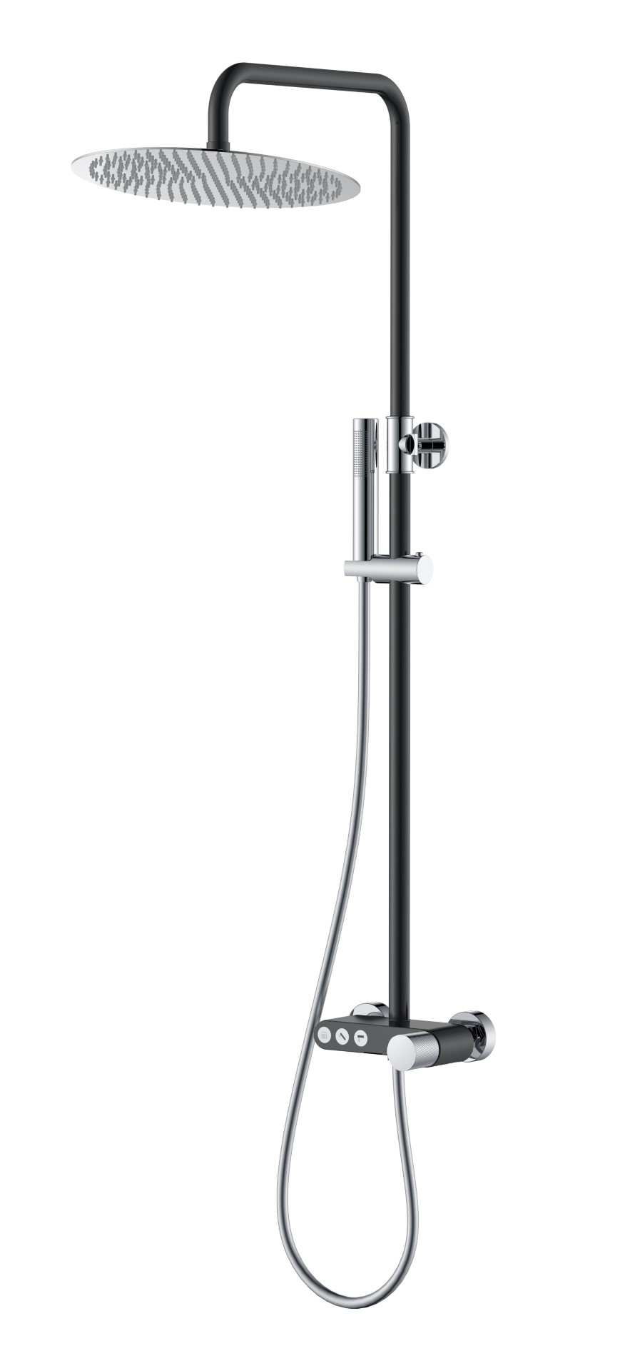 Фото Душевая стойка Boheme Stick 128-BCR.2 черный матовый