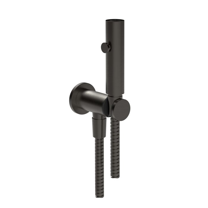 Фото Комплект гигиенического душа Gessi Cono 45123#707, черный хром браш pvd
