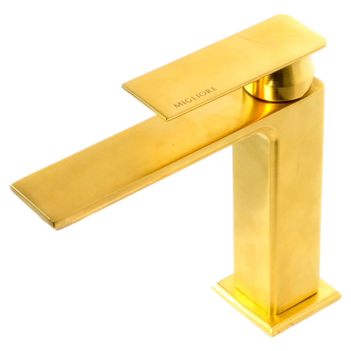 Фото Смеситель для раковины Migliore Atelier 33126 с донным клапаном, золото брашированное
