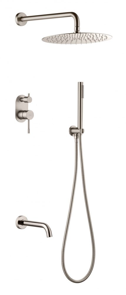 Фото Душевая система Boheme Uno 464-2-NB nickel brush, никель матовый