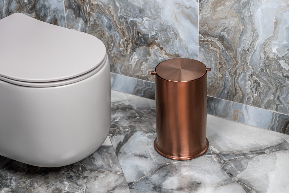 Фото Мусорное ведро Boheme 10916-CB 7 л, брашированная медь