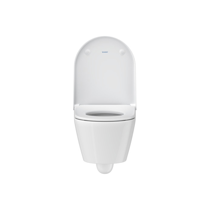 Фото Унитаз подвесной Duravit D-Neo 2578090000, безободковый, с сиденьем, белый глянцевый