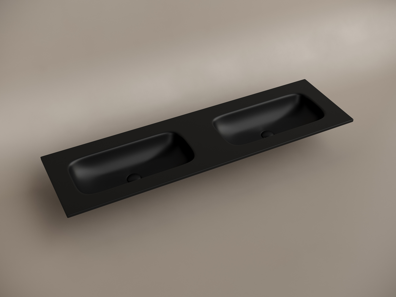 Фото Раковина Ceramicanova Grace CN7023MBwx мебельная 161 × 45,7 × 13,7 см, черный матовый