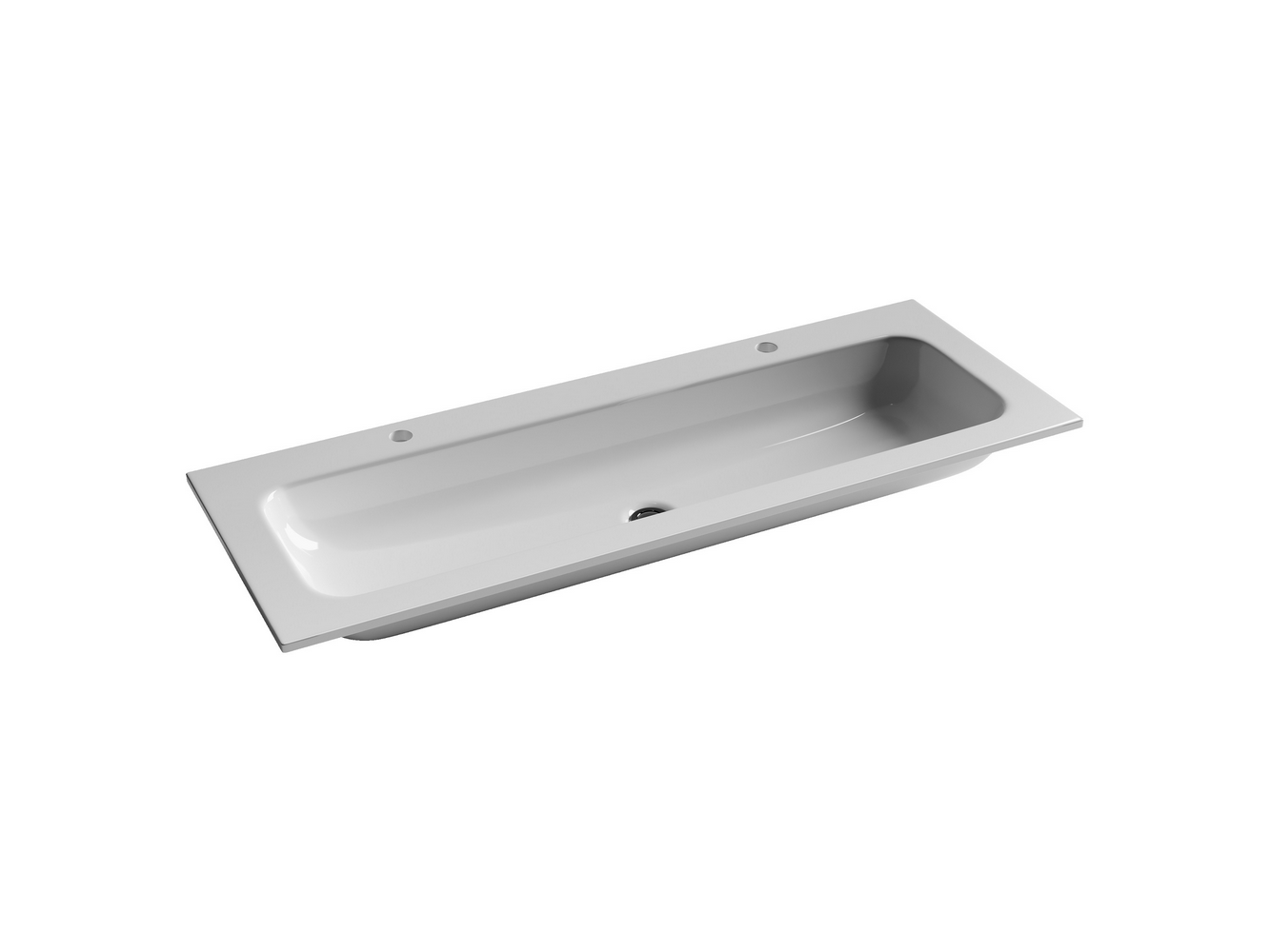 Фото Раковина Ceramicanova Grace CN7016 мебельная 121 × 45,7 × 13,7 см, белый глянцевый